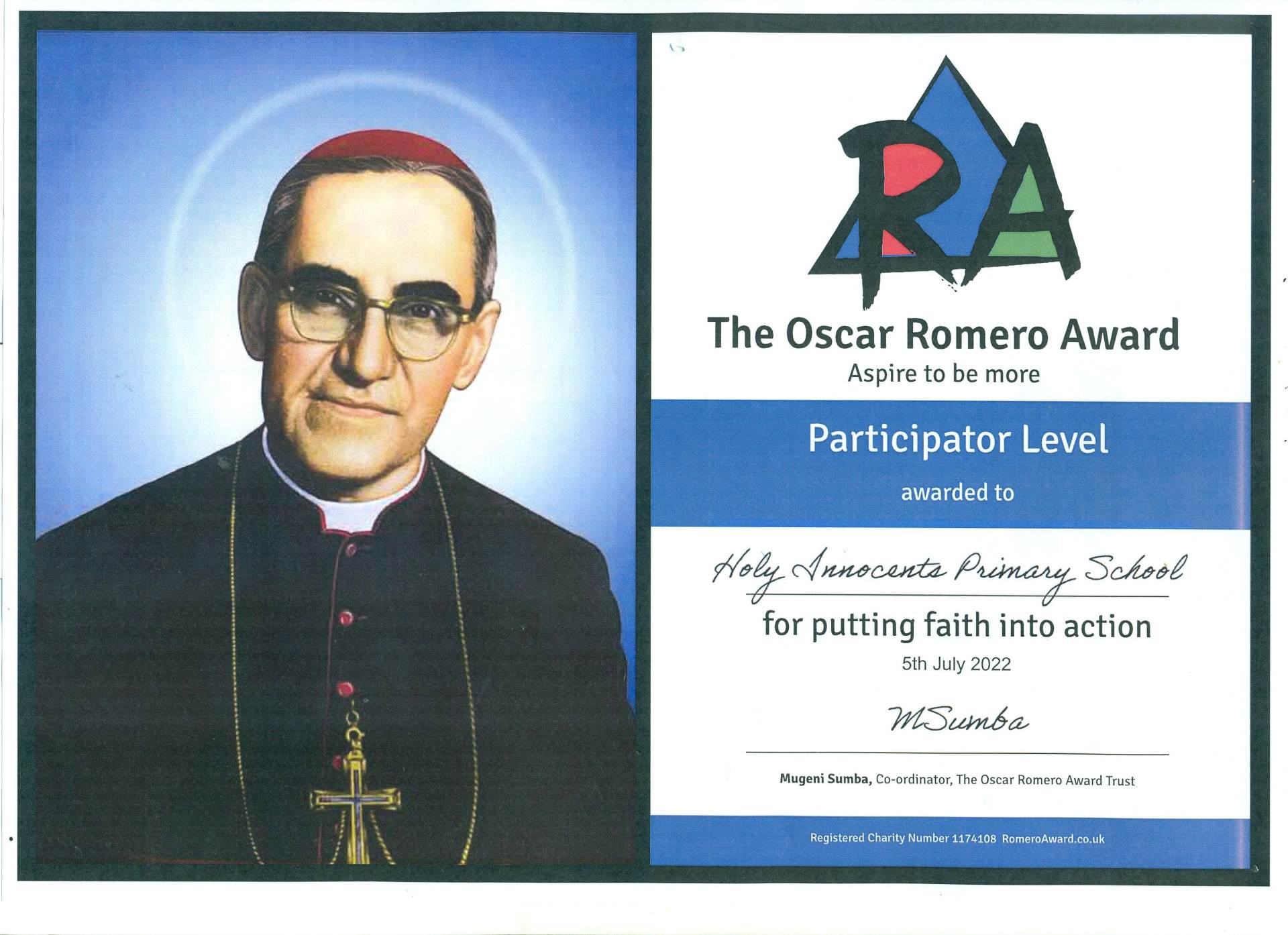 Oscar Romero Award